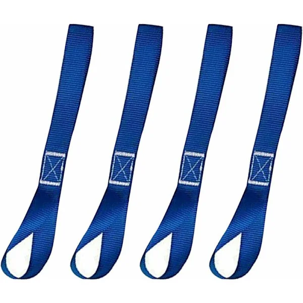 Tie-down Strap, Tie-down Straps, Lashing Straps, Luggage Tensioner, Adjustable Load Restraint, for Motorcycle, Car, Trailer, Luggage, Cargo, Blue, 4PC