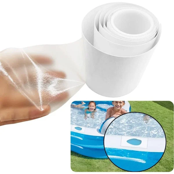 Pool Patch Reparationskit, 2m TPU Klar Tejp, för reparation av uppblåsbara madrasser, badringar, uppblåsbara hus, uppblåsbara leksaker, presenningar.