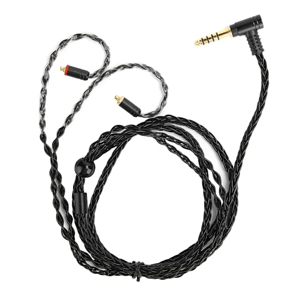 4,4 mm MMCX ersättningskabel för hörlurar som passar Shure SE215 SE535 SE846 UE900 hörlurar Svart