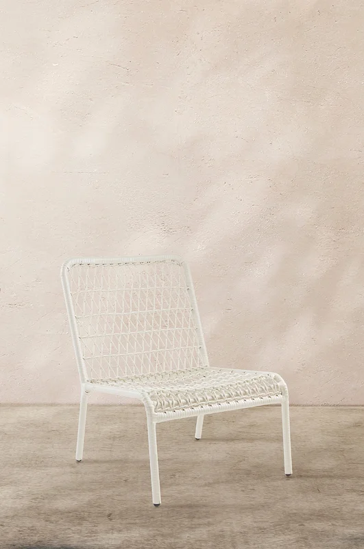 Jotex - Loungestoel Wit Wit - ESTEPONA - Koop Tuinstoelen & tuinkrukken bij Jotex