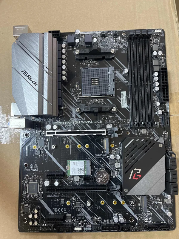 AliExpress - Carte mère ASRock X570 PHANTOM GAMING 4-CB AM4 AMD X570 DDR4 128 Go Hyper M.2 ATX compatible Ryzen 5 5600X 4100 1600 3600 CPU
