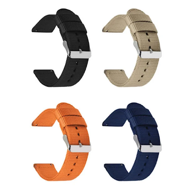 Klockarmband 4-pack 20mm NATO-band Schweizisk Zulu Ballistic Nylon Band