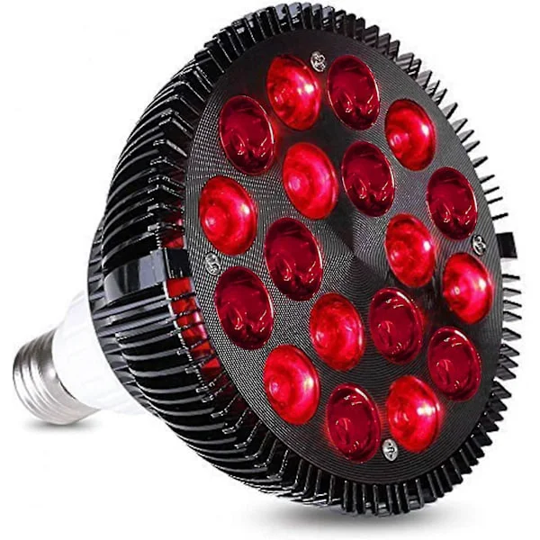 Rødlysterapi Lampe, Wolezek 54w 18 Led Infrarød Lysterapi Enhet, 660nm Rød Og 850nm Nær Infrarød Kombinasjon Rød Lyspære