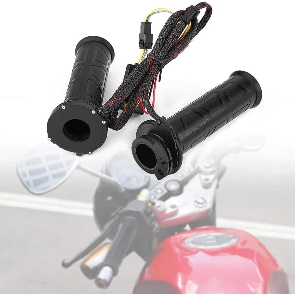 Motorsykkel varmehåndtak, 22 mm universell motorsykkelstyre, varmehåndtak, 7/8 tommer m