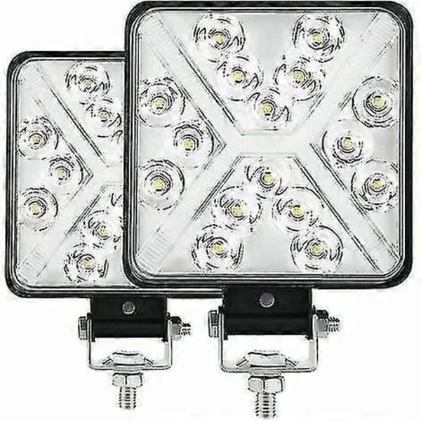 Par 4 Led Traktor Arbetslampa 300w 12000lm 6000k Led Strålkastare 4x4 Ip67 Extraljus Led Motorcykel Fyrkantig 8d Lins Extremt Hög Ljusstyrka För