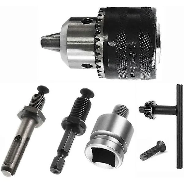 1,5-13 mm:n poraistukka 1/2-20 UNF SDS Plus -adapterilla ja istukka-avaimella poraistukka poraukseen sähköporan muuntamiseen