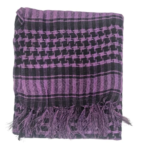 Palestinasjal - Lila och svart - scarf