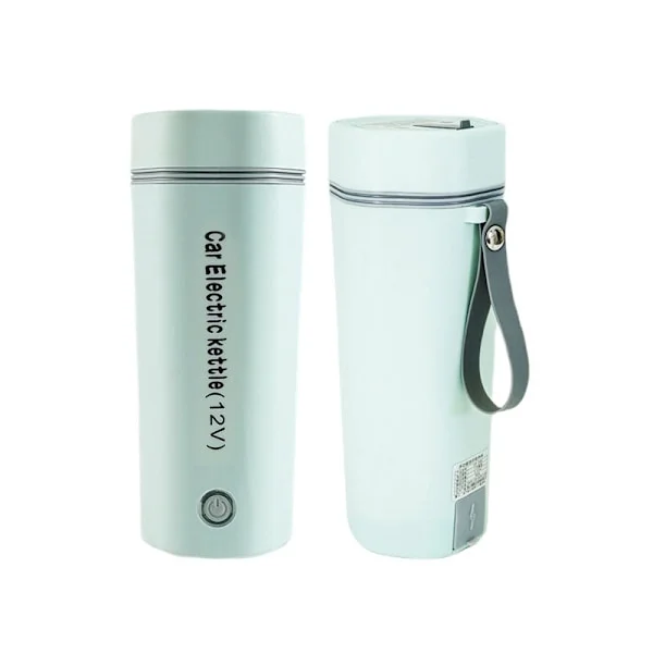 Portable Kettle, Small Electric Travel Kettle, Hot Water Kettle, Stainless Steel, 350ml Light Green