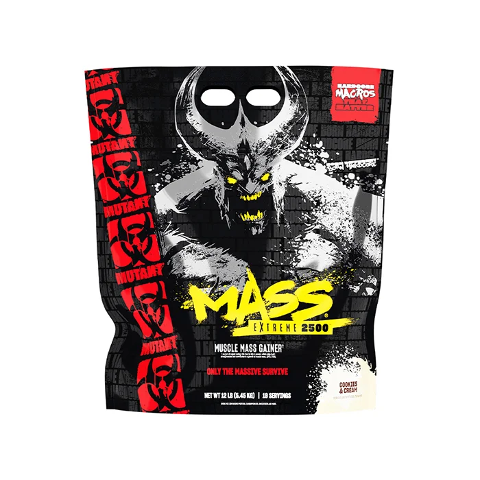 Weight gainer Mutant Mass Extreme 2500 Gainer 5,45 kg, Cookies & Cream - Bodyman.dk