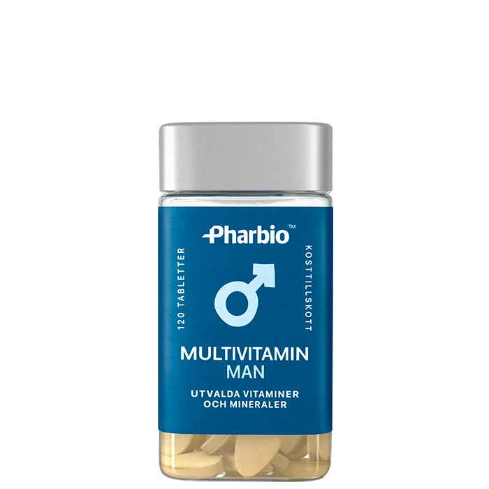 Pharbio Multivitamin Man 120 tabletter zink