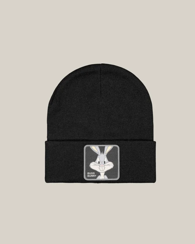Capslab Looney Tunes Bugs Bunny Black Beanie Capslab Noir Bonnets Garçon - Kids Brand Store
