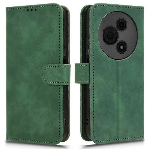 Kompatibel til TCL 605 4G Læder Etui Hudfølelse Anti Drop Wallet Flip Telefon Cover