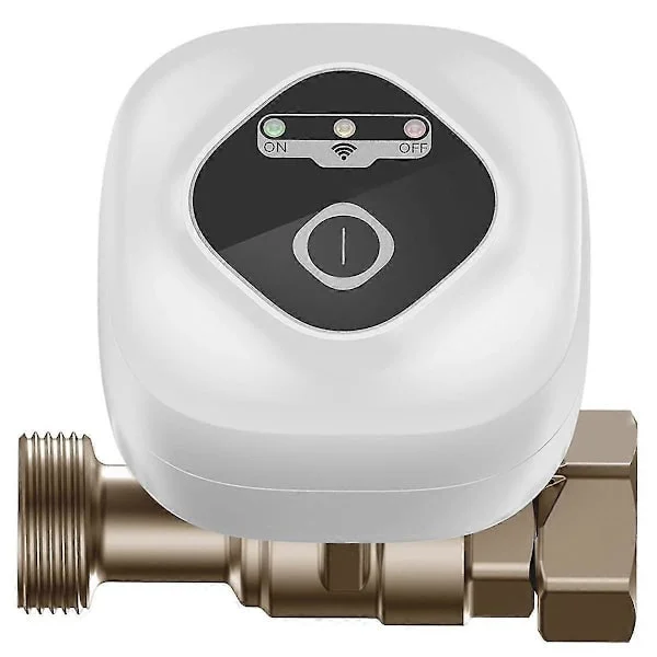 WiFi Smart Kulventil, Automatisk Vattenavstängning med App/Alexa-kontroll, Läckageskydd, 3 Timers, EU-kontakt