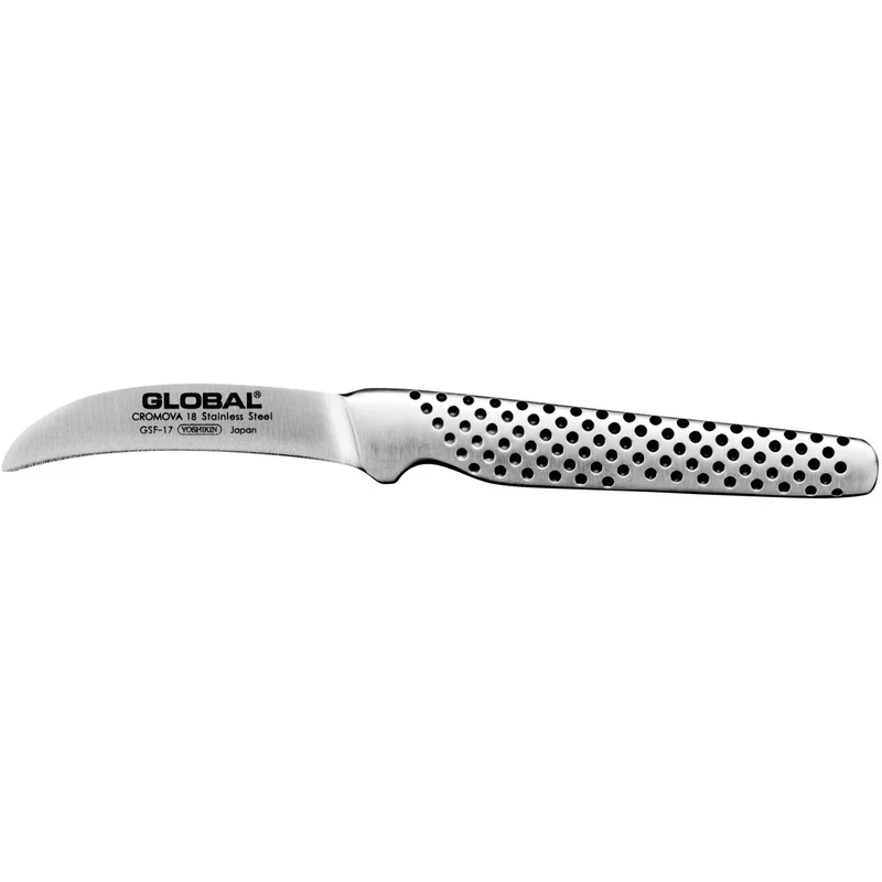 Global GSF-17 Tournierkniv 6 cm' - 'Stål og svart