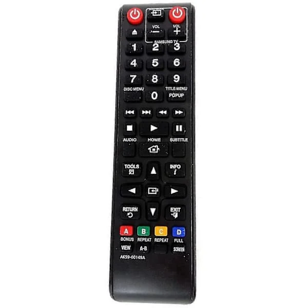 AK59-00149A Fjärrkontroll för Samsung TV DVD Blu Ray-spelare AK59-00149A AK59-00148A