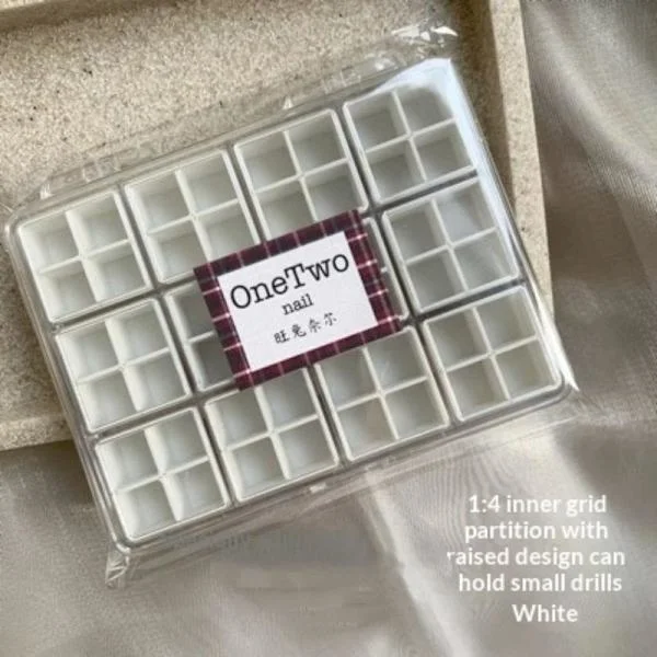 Förvaringslåda för nageltillbehör Transparenta smycken Örhängen Display