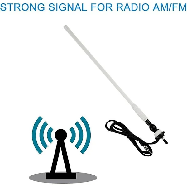 Herdio Marine Radio Antenni Vedenpitävä Am Fm Antenni Ip66 Auton Vastaanotin Joustava Kumi Ankka Antenni Autolle Kuorma-autolle Veneelle 
