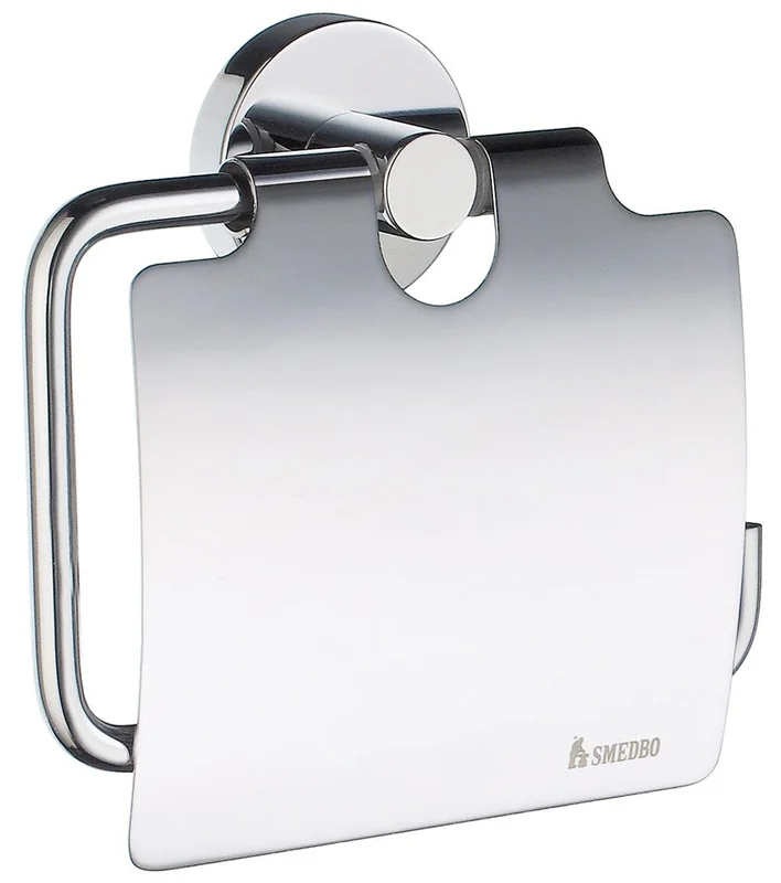 Smedbo Home HK3414 Toalettpappershållare med lock, Badrum