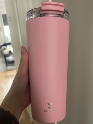 Rosa termosmugg från Meoky