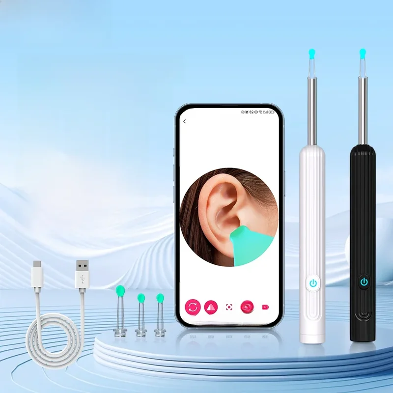 AliExpress - Smart Visual Ear Cleaner 1296P Oar Sticks Otoscoop USB C Opladen Endoscoop Wax Removal Tool Earpick Mini Camera Gezondheidszorg
