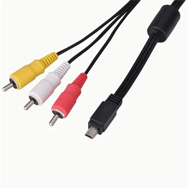 Mini USB to 3 RCA Video Audio AV Cable for Canon Camera IXUS 990 IS 980 IS 970 IS 870 IS 200