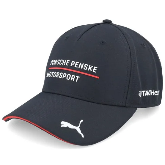 Porsche - Porsche Penske Motorsport Black A-Frame Adjustable Adjustable Black Cap - @ Hatstore
