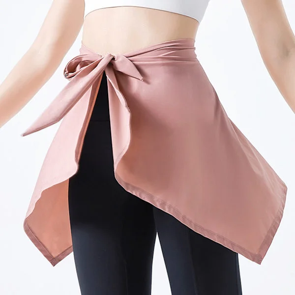 Polyester Blød Absorberende Yoga Fitness Tennis Nederdel Pink One Size
