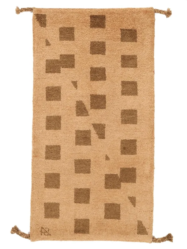 Noué À La Main D'orient Gabbeh Rustic Tapis 60X120 Marron/Orange