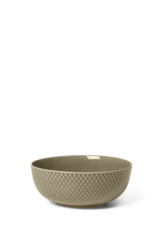 Lyngby Porcelæn Skål Ø15,5cm Rhombe Earth clay