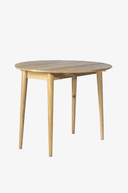 Wood Furniture - Rundt egetræsbord, bog Light 90cm - Brun - Spiseborde - Fra Homeroom