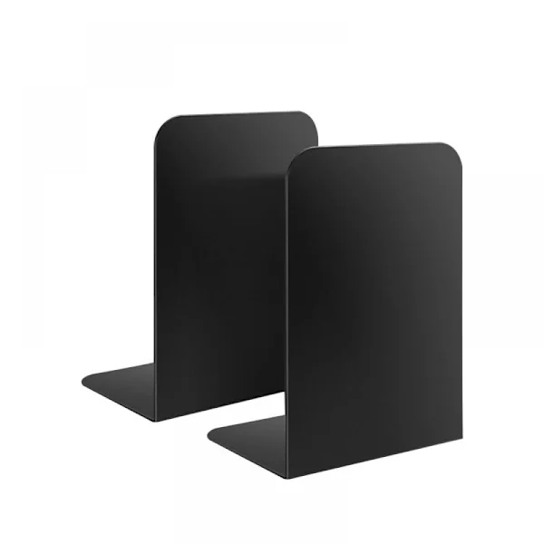 Bogstøtte Sort Bogstøtte 3 Par, Metal Bogstøtte til Hylder-XS4-