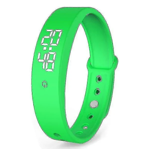 Smart Armband Vibrerande Väckarklocka Stegräknare Uppladdningsbart Armband (FMY)