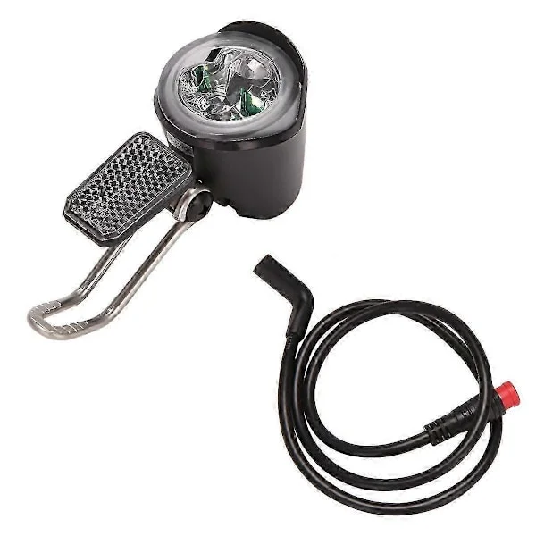Passer for E-sykkel LED-frontlykt 6V 12V 24V 36V 48V 60V Vanntett Kobling (2 Pins) E-sykkel LED-frontlykt