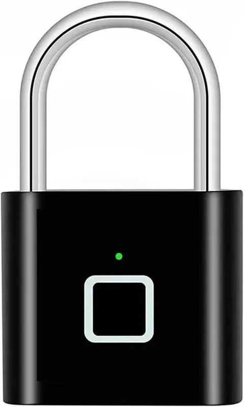 Oppladbar fingeravtrykkshengelås, IP67 vanntett smartlås for treningsstudio og reise-FO-