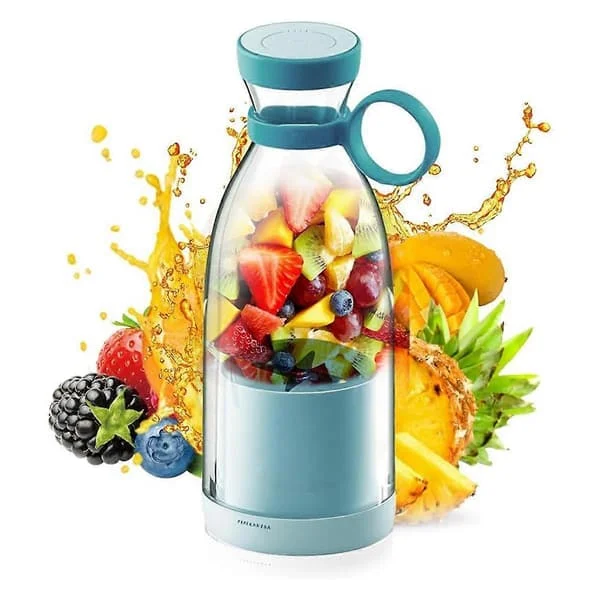 Bärbar Juice Mixer Bärbar Uppladdningsbar Juicekopp med Resekopp och Lock för Att Göra Juice och-XF27-{Fyn1558}