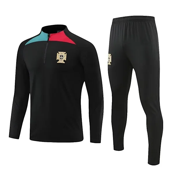 【BQ】Portugal Men's Long-Sleeved Football Jersey Portugal Football Training Wear XXXL