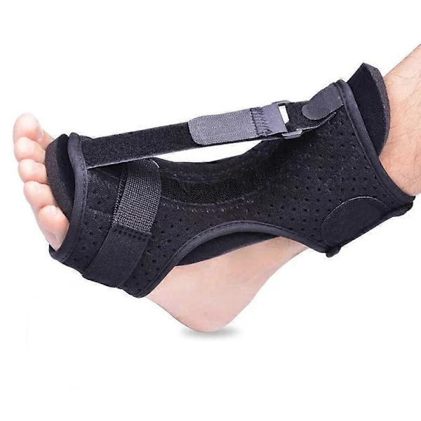 Plantar Fasciitis Natskinne, Justerbar Ankelstøtte, til Dropfod Ankel Hæl Smerter Kvinder & Mænd Justerbar Tendinitis Støtte Skinne Plantar Fasciiti