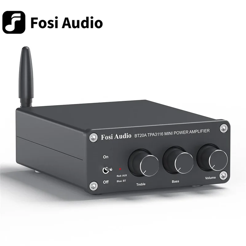 AliExpress - Fosi Audio BT20A Bluetooth TPA3116D2 Sound Power Verstärker 100W Mini HiFi Stereo Klasse D Amp Bass Höhen Für Heimkino