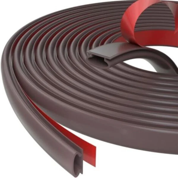 D-profile cold and sound insulating door and window seal, self-adhesive rubber seal for entrance door, PVC strip for car door frame, window seal, 3m 
