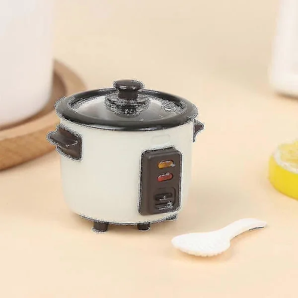 1:12 Dukkehus Mini Riskoker m/ Risskje Kjøkken Kjøkkenutstyr Matlagingsmodell - På lager