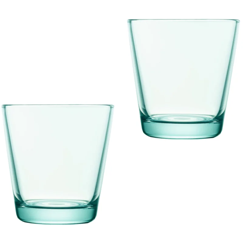 Iittala Glas 21 cl Vattengrön 2-pack | Dukning & Servering > Glas > Vattenglas | Bagaren och Kocken