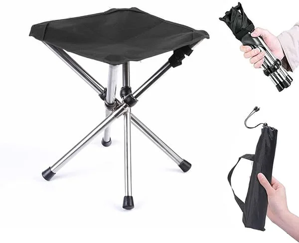 Portable Lightweight Folding Stool, Camping Chair Foldable Outdoor Stool, Ultralight Folding Stool, for Camping, Outdoor Use, Hiking