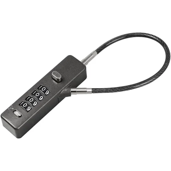 Combination Cable Lock - Versatile Robust Steel Cable for Bicycles, Lockers, Wardrobes, Small Fences.
