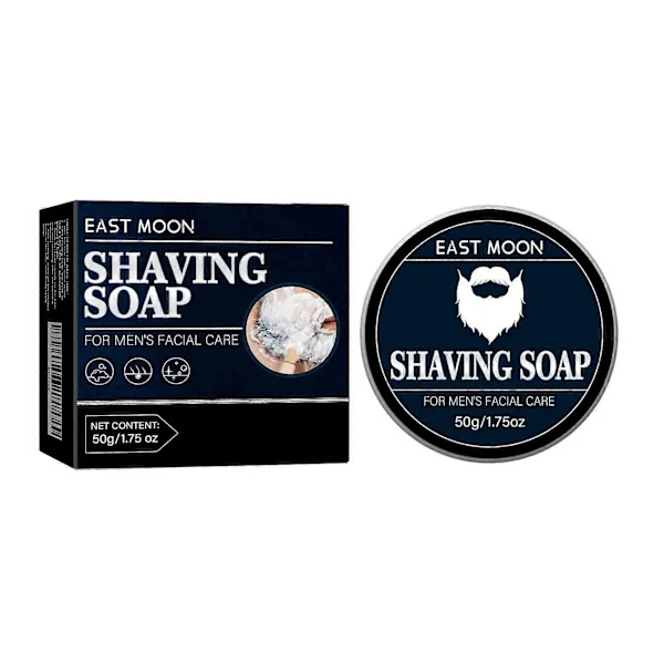 East moon mænds barbersæbe barbering skæg mænds ansigtspleje skum rig, glat og skånsom - east moon mænds barbersæbe barbering skæg mænds ansigtspleje 