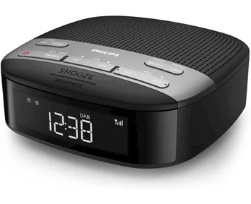 Klokkeradio med DAB+ og doble alarmer