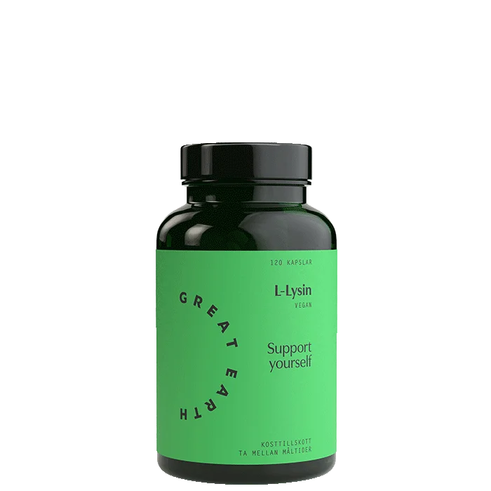 Great Earth L-Lysine 500 mg Aminosyror 120 kapslar