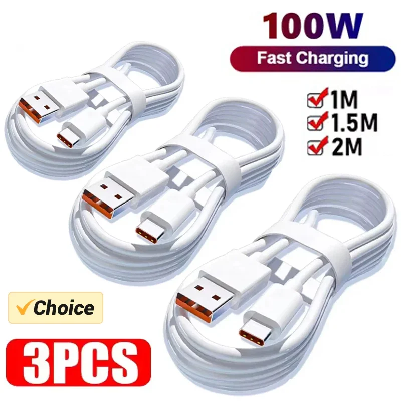 AliExpress - 3PCS 100W 6A Super Fast Charger Kabel Snelle USB Type C Opladen Data Cord Quick Charger Cabletype c oplader snel opladen