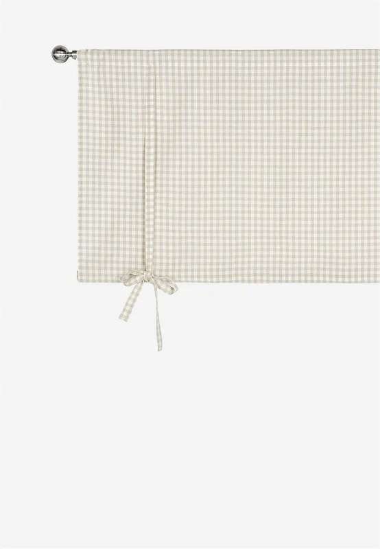 Cellbes of Sweden - Vävd, rutig hissgardin - beige / offwhite / rutig - - 80 x 100 cm