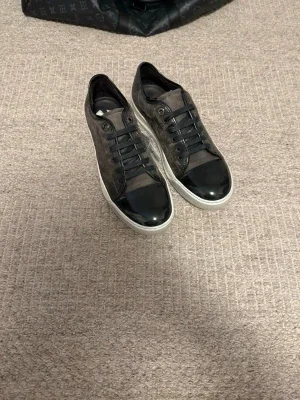 Lanvin Cap Toe Gråa (helt nya)