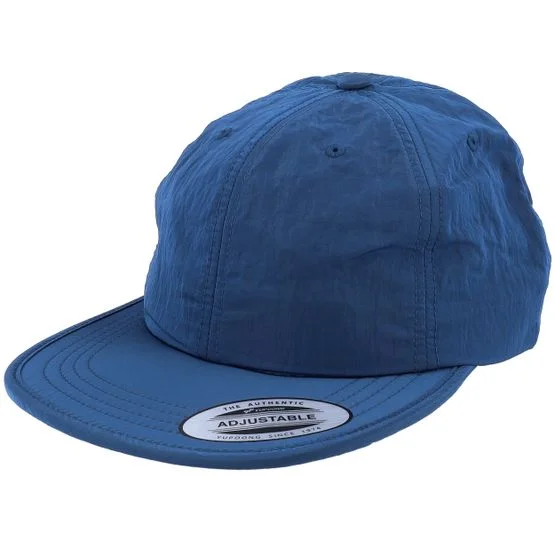 Yupoong - Ble fitted Czapka Z Daszkiem - Nylon Cap Blue Fitted @ Hatstore